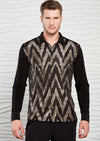 Black Gold Textured Exclusive Shirt