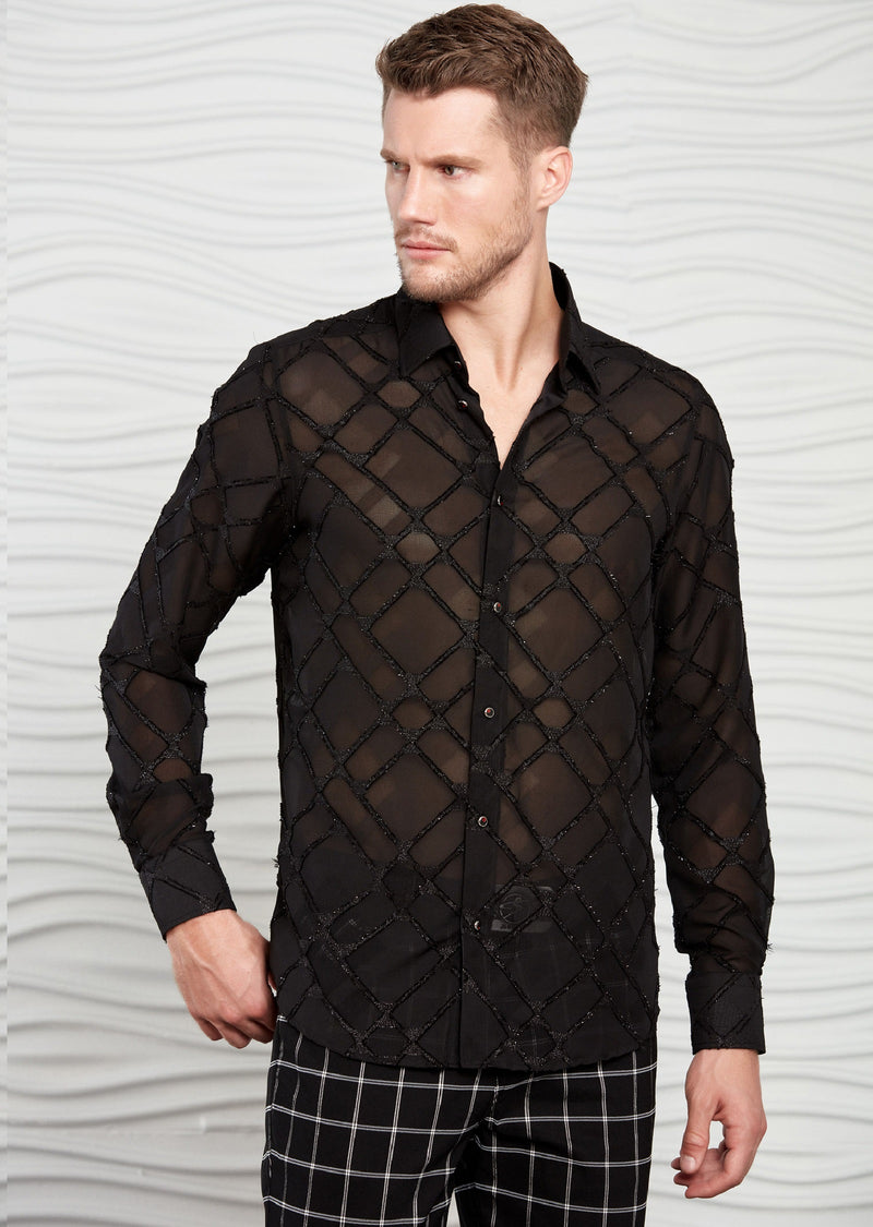 Black Diamond Semi-Sheer Shirt