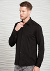 Black Comfort Luxe Detailed Shirt