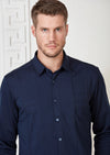 Navy Comfort Luxe Detailed Shirt