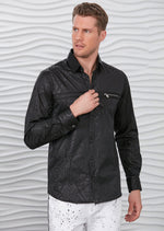 Black Aztec Print Long Sleeve Shirt