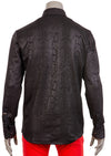 Black Snake Print Stretchy Shirt