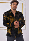 Black Yellow Dream Velvet Shirt