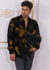 Black Yellow Dream Velvet Shirt