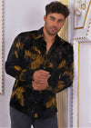 Black Yellow Dream Velvet Shirt