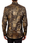 Black Gold Foil Long Sleeve Shirt