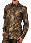 Black Gold Foil Long Sleeve Shirt