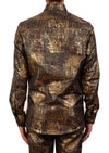 Black Gold Foil Long Sleeve Shirt