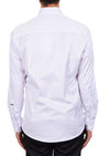 White Silver Shoulder Rhinestone Shirt