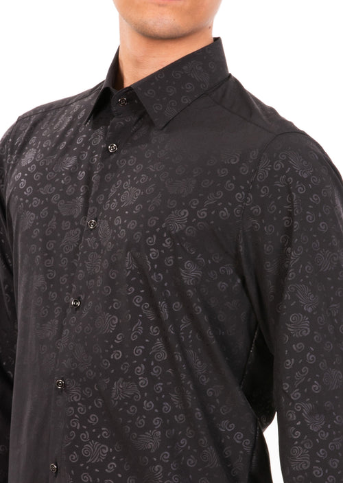 Black "Dream" Print Stretchy Shirt