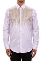 White Gold "Rain drop" Rhinestone Shirt