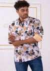 Brown "Day Dream" Print Shirt