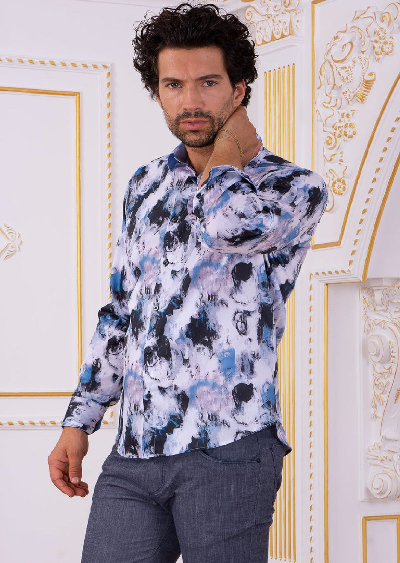 Navy "Day Dream" Print Shirt