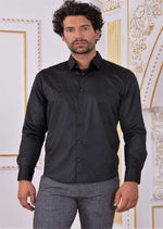 Black Geometrical Print Shirt