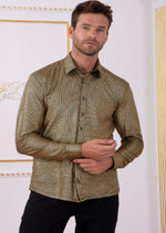 Gold Metallic Texture Shirt