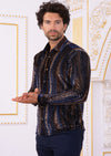 Brown Leopard Burnout Velvet Shirt