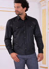 Black Pocket Micro Square Shirt