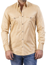 Beige Pocket Micro Square Shirt