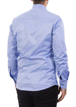 Blue Pocket Micro Square Shirt