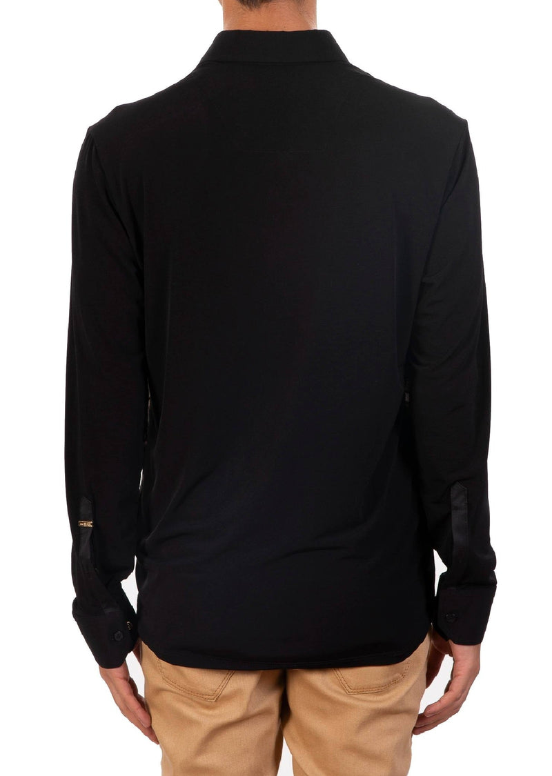 Black Gold Meander Tech Shirt