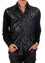 Black Polkadot Tech Shirt