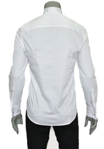 White Tuxedo Embroidery Shirt