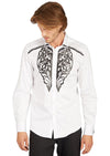 White "Silicone" Print Long Sleeve Shirt