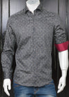 Gray "Diamond" Print Long Sleeve Shirt