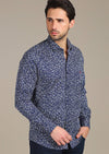 Blue Floral "Azzolino" Shirt