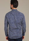 Blue Floral "Azzolino" Shirt