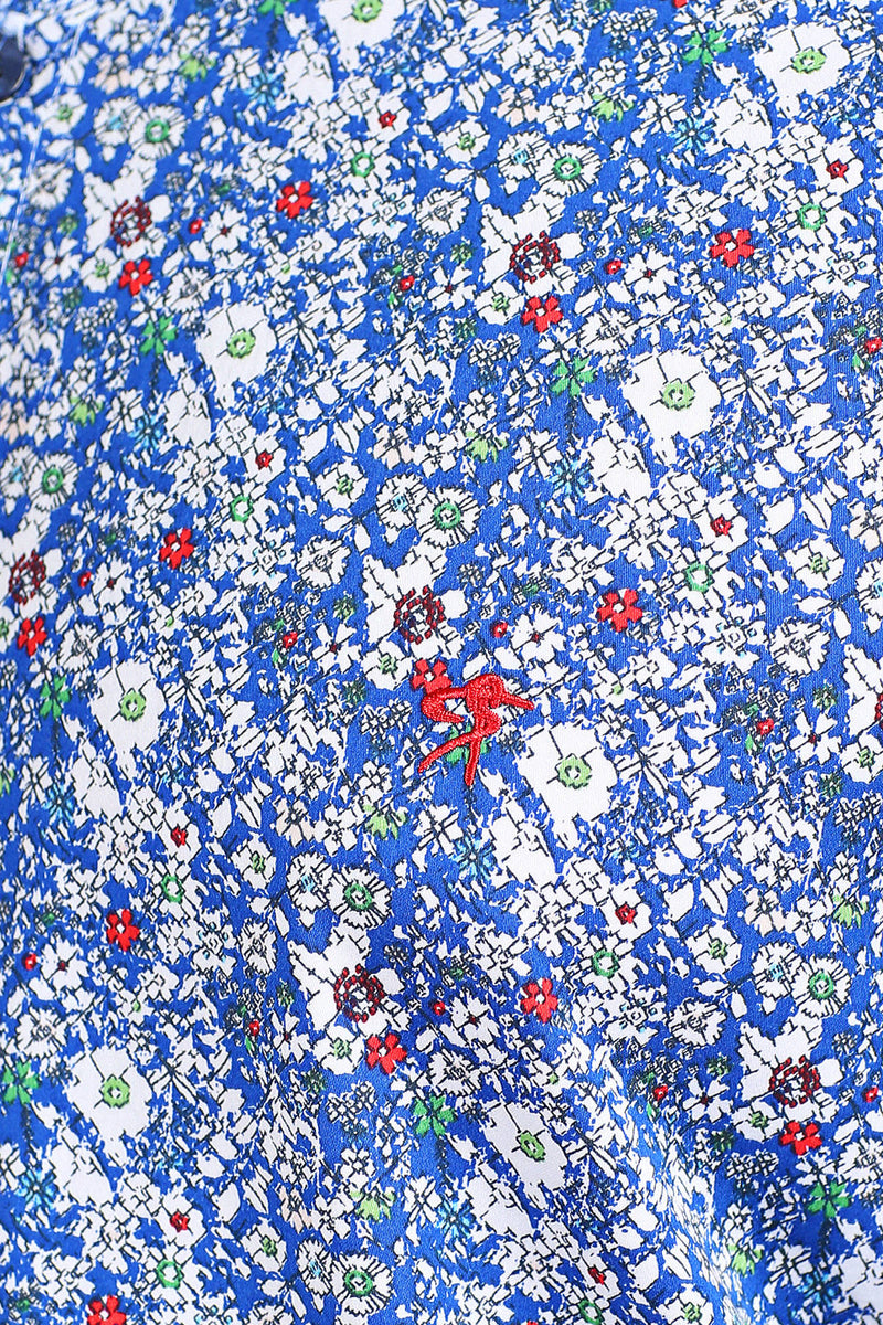 Blue "Venezia" Floral Print Shirt