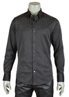 Black "Benito" Studded Shirt