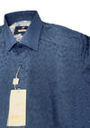 Navy Paisley Jacquard Shirt