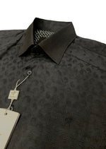 Black Paisley Jacquard Shirt