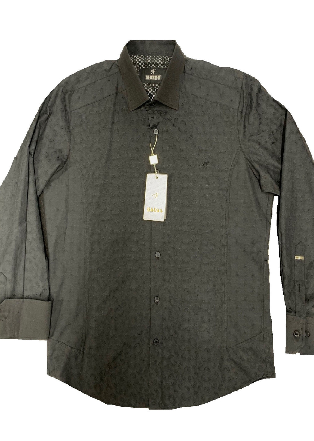 Black Paisley Jacquard Shirt – MONDO Menswear