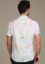 Multi-Color Splash Short Sleeve Shirt