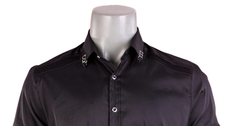 Black "Ring" Short Sleeve Shirt