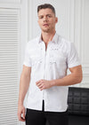 White Zipper Studded Shirt