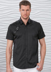 Black Harness Buckle Shirt