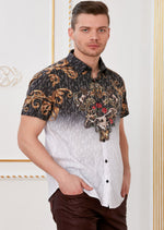 Black Gold Baroque Devoré Shirt