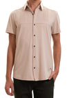 Beige Luxe Performance Active Shirt