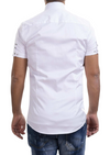 White Snake Studded Print Shirt
