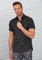 Black Shoulder Detailed Shirt