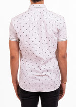 White Diamond Print Shirt