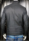 Black Waxed Biker Jacket