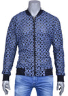 Blue "Arnaud" Sequin Bomber Jacket