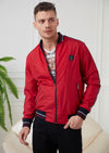 Red Print Detailed Jacket