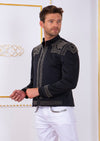 Black Silver "Luxe" Studded Jacket