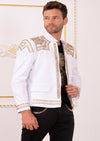 White Gold "Luxe" Studded Jacket
