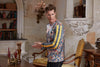 Multi-Color Velour Long Sleeve Tee